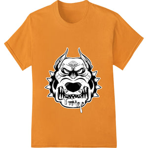 Fierce Snarling Canine Halloween Tattoo Print - SUPERDTF - DTF Prints - DTF Transfers - Custom DTF Prints