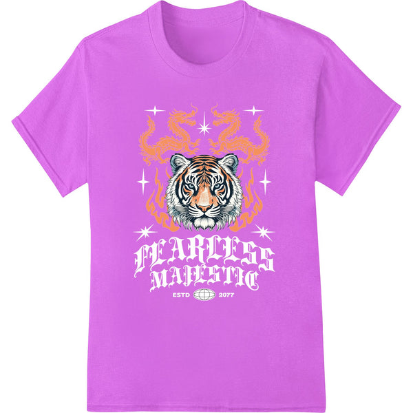 Fierce Tiger Ablaze: Ignite Your Style with Bold Flames - SUPERDTF - DTF Prints - DTF Transfers - Custom DTF Prints