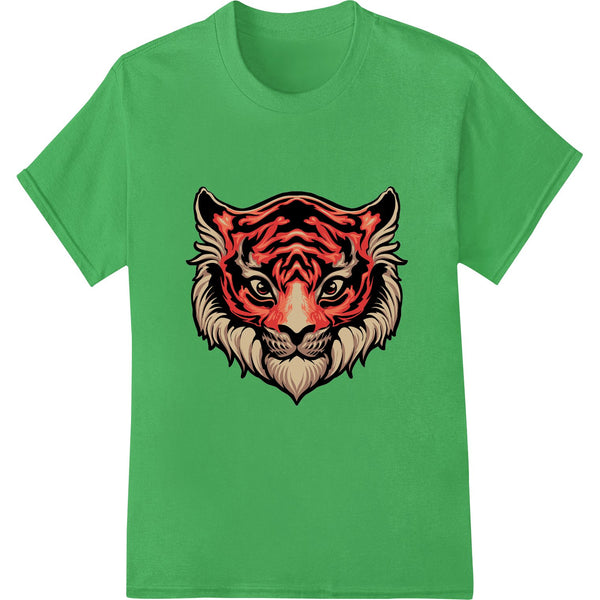 Fierce Tiger Illustration - Bold Red and Black Design - SUPERDTF - DTF Prints - DTF Transfers - Custom DTF Prints