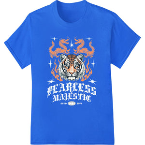 Fierce Tiger in Flames - Chinese New Year Heat Transfer - SUPERDTF - DTF Prints - DTF Transfers - Custom DTF Prints