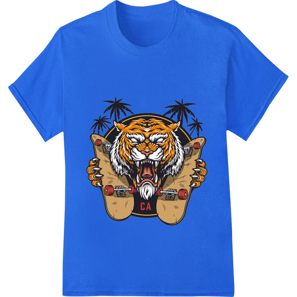 Fierce Tiger Skateboard Heat Transfer Design - SUPERDTF - DTF Prints - DTF Transfers - Custom DTF Prints