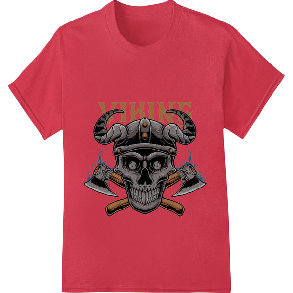 Fierce Viking Skull DTF Print for Edgy Garments & Accessories - SUPERDTF - DTF Prints - DTF Transfers - Custom DTF Prints