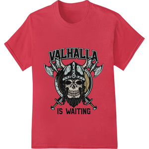 Fierce Viking Skull: Valhalla Awaits Heat Transfer - SUPERDTF - DTF Prints - DTF Transfers - Custom DTF Prints