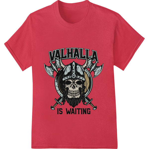 Fierce Viking Skull: Valhalla Awaits Heat Transfer - SUPERDTF - DTF Prints - DTF Transfers - Custom DTF Prints