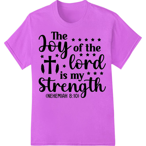 Find Strength in Faith: Nehemiah 8:10 DTF Print Transfer - SUPERDTF - DTF Prints - DTF Transfers - Custom DTF Prints