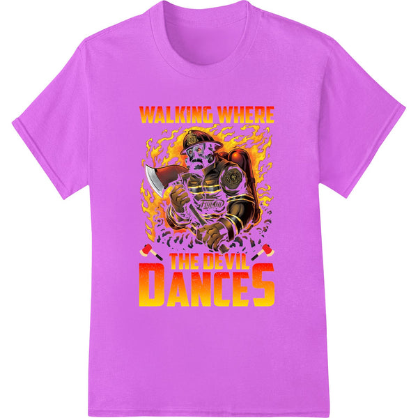 Flaming Skeleton Dance - Edgy Halloween DTF Print - SUPERDTF - DTF Prints - DTF Transfers - Custom DTF Prints