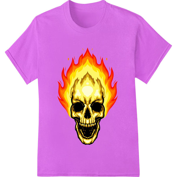 Flaming Skull: Ignite Your Style with Super DTF - SUPERDTF - DTF Prints - DTF Transfers - Custom DTF Prints