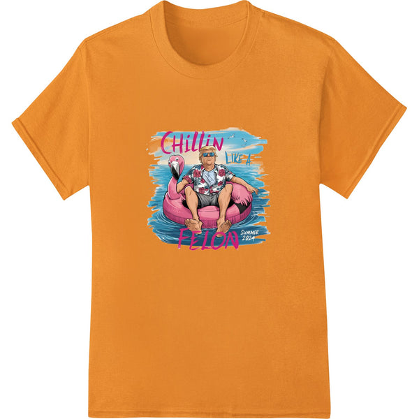 Flamingo Floatie Chillin' - Summer 2021 Vibes Heat Transfer - SUPERDTF - DTF Prints - DTF Transfers - Custom DTF Prints