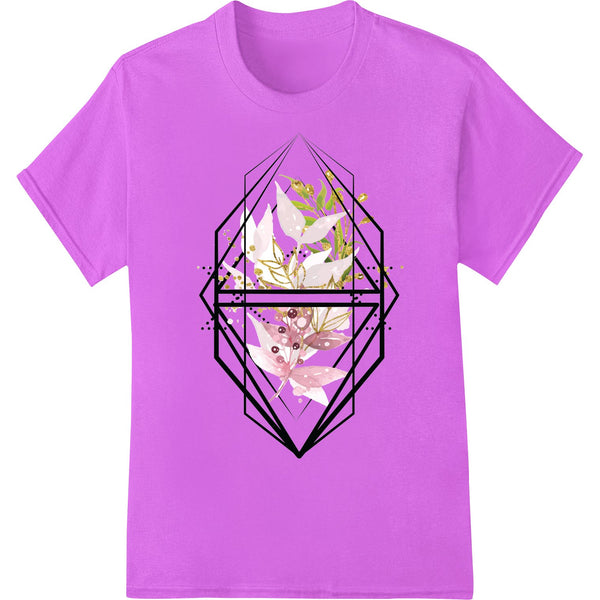 Floral Geometric Diamond DTF Print Heat Transfer - SUPERDTF - DTF Prints - DTF Transfers - Custom DTF Prints