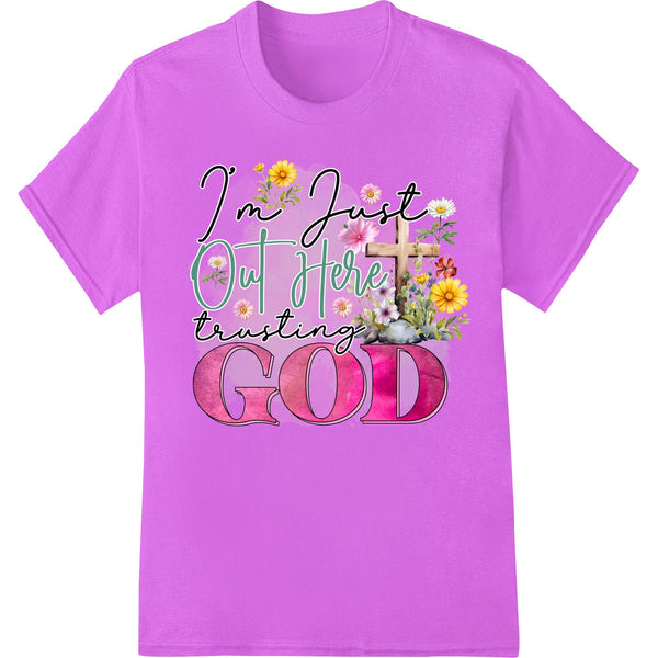 Floral Inspirational Faith DTF Print Heat Transfer Design - SUPERDTF - DTF Prints - DTF Transfers - Custom DTF Prints