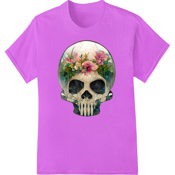 Floral Skull: Day of the Dead DTF Print by Super DTF - SUPERDTF - DTF Prints - DTF Transfers - Custom DTF Prints