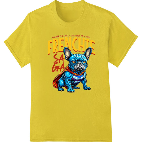 Frenchie Superhero: Saving the World One Woof at a Time - SUPERDTF - DTF Prints - DTF Transfers - Custom DTF Prints