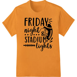 Friday Night Lights: Bold Football DTF Print Heat Transfer - SUPERDTF - DTF Prints - DTF Transfers - Custom DTF Prints