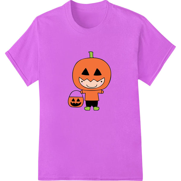 Friendly Halloween Pumpkin Cartoon Heat Transfer Design - SUPERDTF - DTF Prints - DTF Transfers - Custom DTF Prints