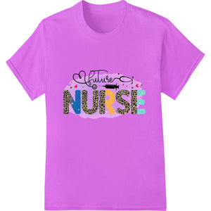 Future Nurse: Bold Leopard Print Design for Healthcare - SUPERDTF - DTF Prints - DTF Transfers - Custom DTF Prints