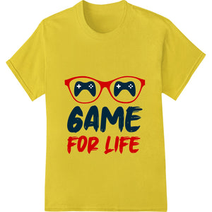 Game On: Bold Gamer Glasses DTF Print Heat Transfer - SUPERDTF - DTF Prints - DTF Transfers - Custom DTF Prints