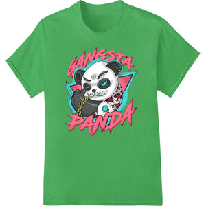 Gangsta Panda: Fierce, Graffiti - Inspired DTF Print Heat Transfer - SUPERDTF - DTF Prints - DTF Transfers - Custom DTF Prints