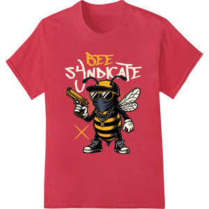 Gangster Bee - Edgy DTF Print Heat Transfer Design - SUPERDTF - DTF Prints - DTF Transfers - Custom DTF Prints