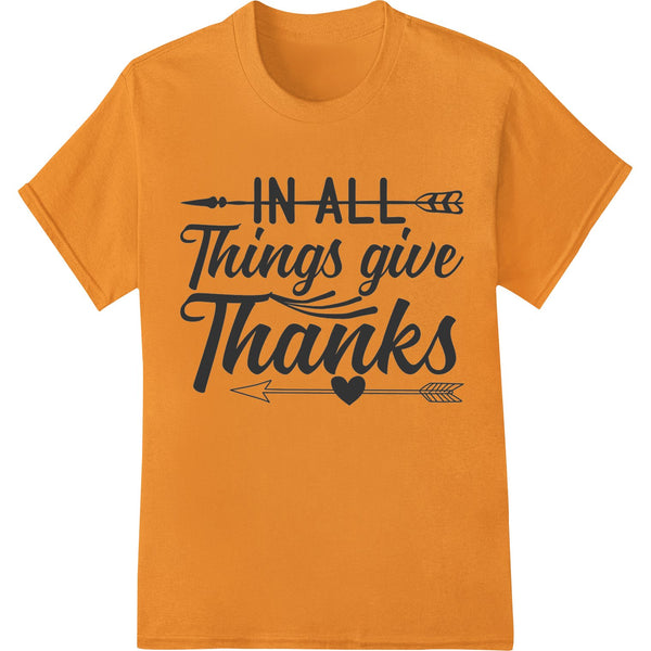 Give Thanks Inspirational Thanksgiving DTF Heat Transfer - SUPERDTF - DTF Prints - DTF Transfers - Custom DTF Prints