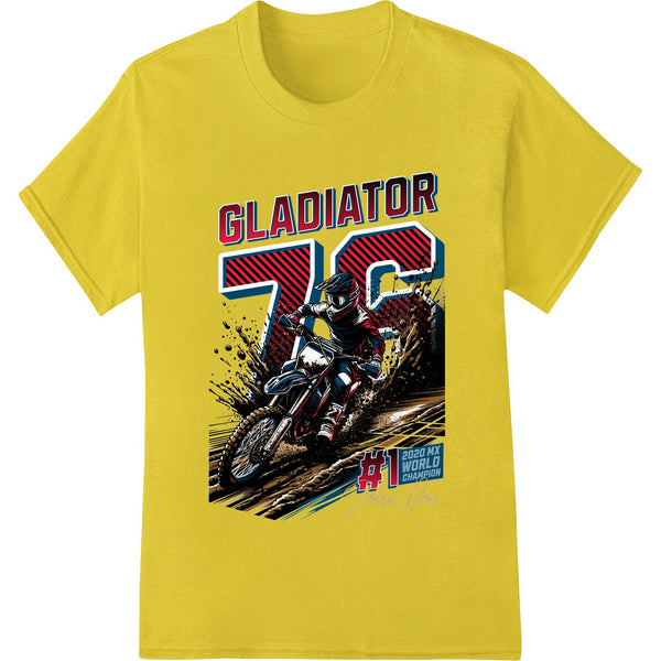 Gladiator 76: Motocross Meets American Pride - SUPERDTF - DTF Prints - DTF Transfers - Custom DTF Prints