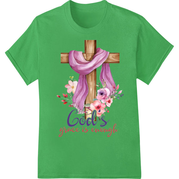 God's Grace Easter Cross DTF Print Heat Transfer Design - SUPERDTF - DTF Prints - DTF Transfers - Custom DTF Prints