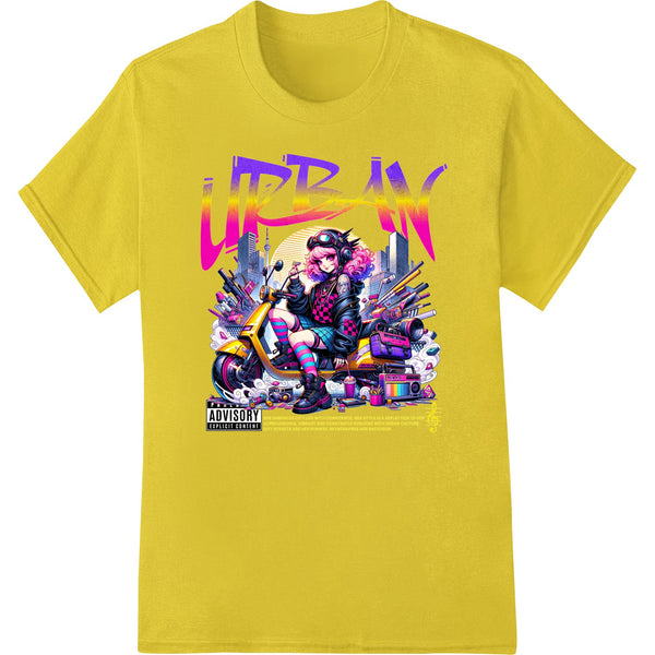 Graffiti Girl: Cyberpunk Urban DTF Print Heat Transfer - SUPERDTF - DTF Prints - DTF Transfers - Custom DTF Prints