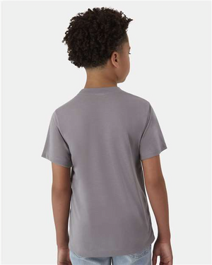 Hanes 484Y Graphite model back