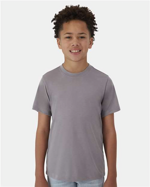 Hanes 484Y Graphite model front