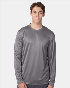 Hanes 482L Graphite model front