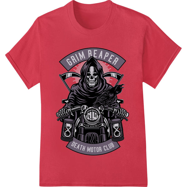 Grim Reaper Death Motor Club Skull DTF Print Heat Transfer - SUPERDTF - DTF Prints - DTF Transfers - Custom DTF Prints