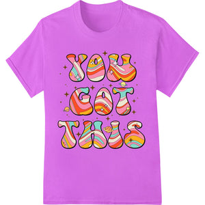 Groovy Easter 'You' Retro Psychedelic DTF Print Heat Transfer - SUPERDTF - DTF Prints - DTF Transfers - Custom DTF Prints