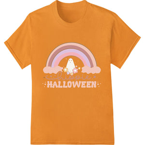 Groovy Ghost: Hippie Halloween Heat Transfer Print - SUPERDTF - DTF Prints - DTF Transfers - Custom DTF Prints