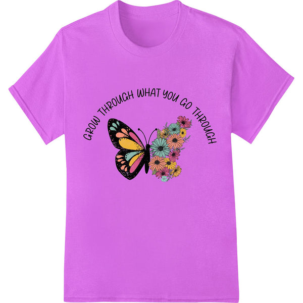 Grow Through Challenges: Inspiring Butterfly DTF Print - SUPERDTF - DTF Prints - DTF Transfers - Custom DTF Prints