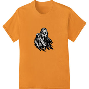 Haunting Ghost Face Heat Transfer for Halloween Gear - SUPERDTF - DTF Prints - DTF Transfers - Custom DTF Prints