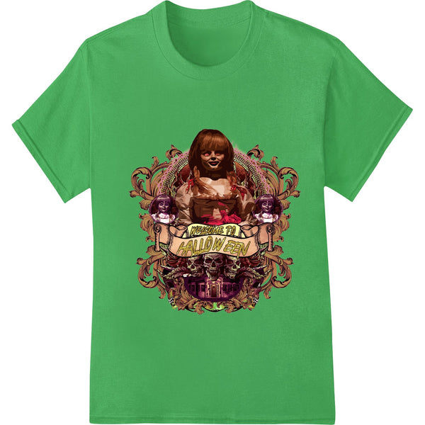 Haunting Halloween: Creepy Doll DTF Heat Transfer Design - SUPERDTF - DTF Prints - DTF Transfers - Custom DTF Prints