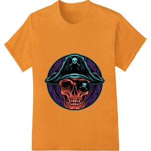 Haunting Pirate Skull - Edgy Halloween Heat Transfer - SUPERDTF - DTF Prints - DTF Transfers - Custom DTF Prints