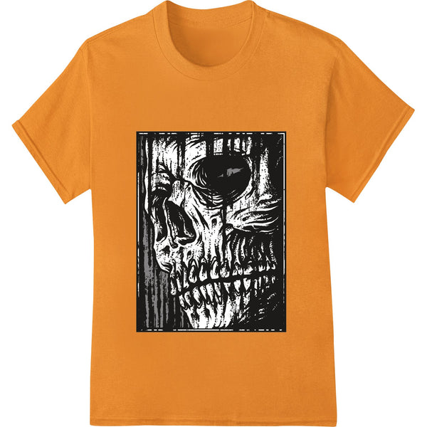 Haunting Skull: Eerie Halloween Illustration Print - SUPERDTF - DTF Prints - DTF Transfers - Custom DTF Prints