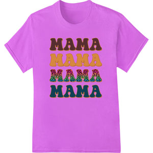 Heartfelt 'MAMA' Repeat Pattern Mother's Day Heat Transfer - SUPERDTF - DTF Prints - DTF Transfers - Custom DTF Prints