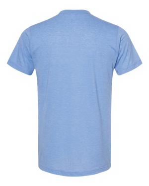 Tultex 241 Heather Athletic Blue back