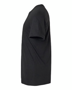 Tultex 602CVC Heather Black direct side