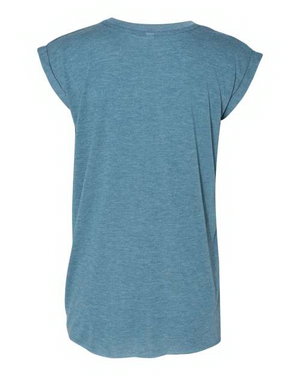 BELLA + CANVAS 8804 Heather Deep Teal back