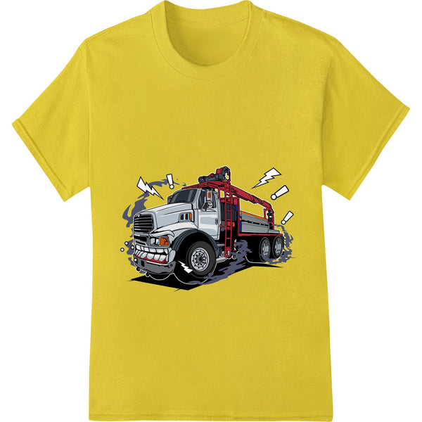 Heavy - Duty Crane Truck: Rugged Power Meets Industrial Style - SUPERDTF - DTF Prints - DTF Transfers - Custom DTF Prints