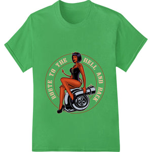 Hell Yeah Pinup Devil Girl Halloween Heat Transfer - SUPERDTF - DTF Prints - DTF Transfers - Custom DTF Prints