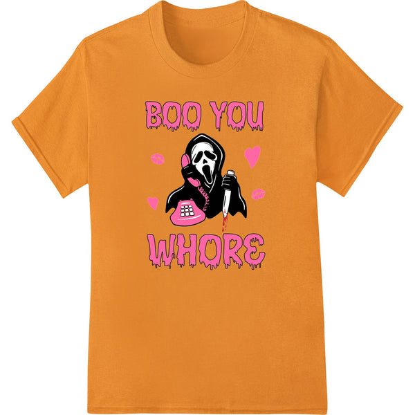 Hilarious 'Boo You Whore' Ghostface Halloween DTF Print - SUPERDTF - DTF Prints - DTF Transfers - Custom DTF Prints