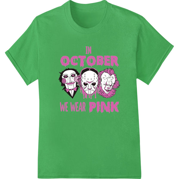 Horror Icons Support Breast Cancer Awareness in Pink - SUPERDTF - DTF Prints - DTF Transfers - Custom DTF Prints