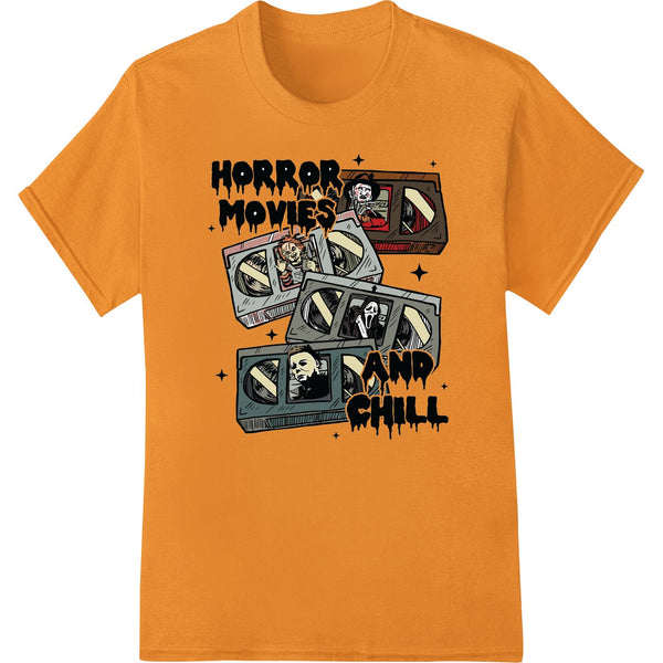 Horror Movies & Chill: A Spine - Chilling Design for Fans - SUPERDTF - DTF Prints - DTF Transfers - Custom DTF Prints