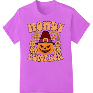 Howdy Pumpkin: Adorable Halloween Jack - o' - Lantern Design - SUPERDTF - DTF Prints - DTF Transfers - Custom DTF Prints