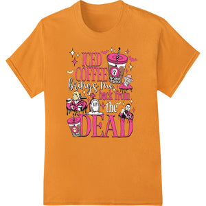 Iced Coffee Revives Zombies: Spooky Halloween DTF Print - SUPERDTF - DTF Prints - DTF Transfers - Custom DTF Prints