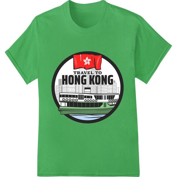 Iconic Hong Kong Skyline Travel DTF Print Heat Transfer - SUPERDTF - DTF Prints - DTF Transfers - Custom DTF Prints