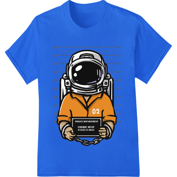 Imprisoned Astronaut: Vintage Mugshot DTF Print Heat Transfer - SUPERDTF - DTF Prints - DTF Transfers - Custom DTF Prints